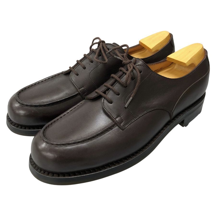 ジェイエムウエストン レザーシューズ Uチップ 641 ゴルフ 旧ロゴ ダークブラウン 9 J.M.WESTON ビジネスシューズ 約27.5cm【LA】【中古】