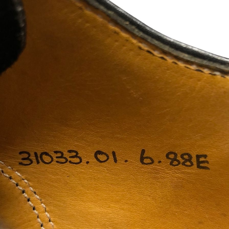 グレンソン レザーシューズ ブラインドブローグ 英国製 ブラック メンズ サイズ6E GRENSON ビジネスシューズ 約24.5cm【LA】【中古】