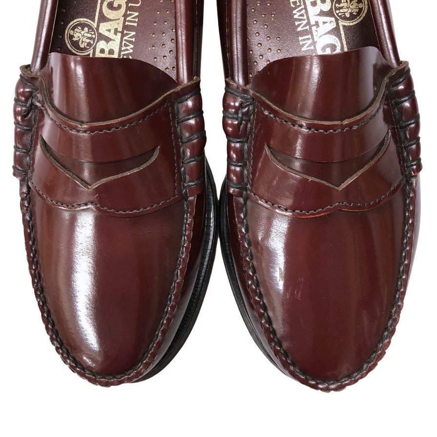 セバゴ コイン ローファー レザー シューズ ペニー USA製 バーガンディ メンズ サイズUS7 SEBAGO 約25.5cm【AFC9】