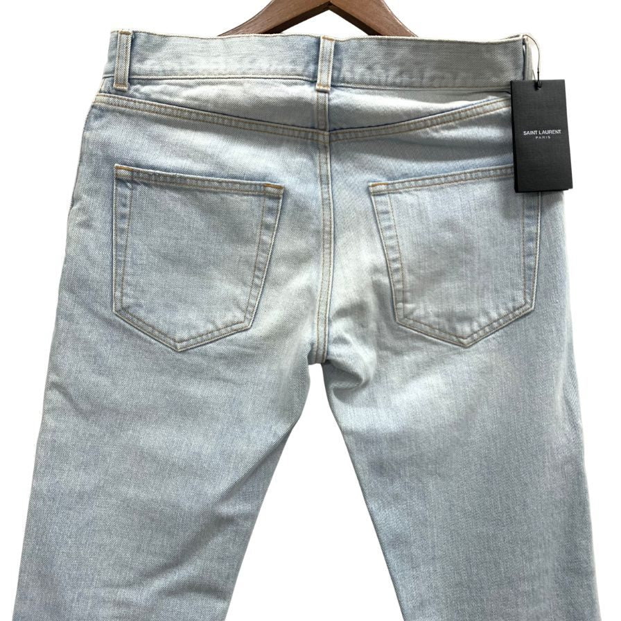 極美品◆サンローラン パリ デニムパンツ ジーンズ 16SS エディ期 494361 YA852 メンズ サイズ28 インディゴ SAINT LAURENT PARIS 【AFB37】