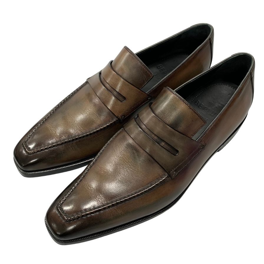 ベルルッティ アンディローファー アイスブラウン メンズ サイズ6 Berluti 約24.5cm【LA】