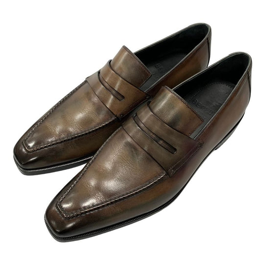 ベルルッティ アンディローファー アイスブラウン メンズ サイズ6 Berluti 約24.5cm【LA】