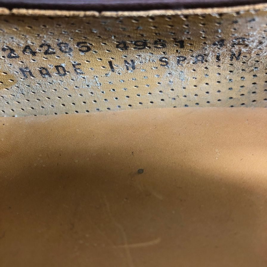 パコミラン タッセルローファー スウェード ベージュ メンズ サイズ42 PACO MILAN 約27.0cm【AFC53】