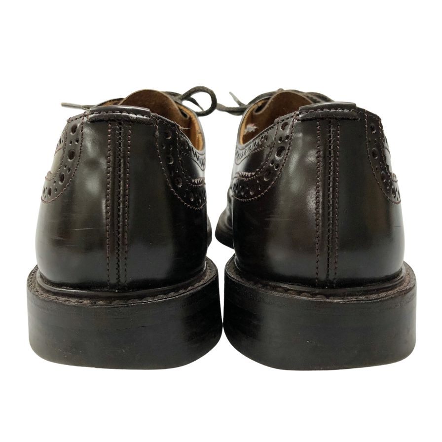 トリッカーズ レザーシューズ バートン ウィングチップ 5633 ダークブラウン メンズ サイズ7.5 Tricker`s BOURTON ビジネスシューズ 約26.0cm【LA】【中古】