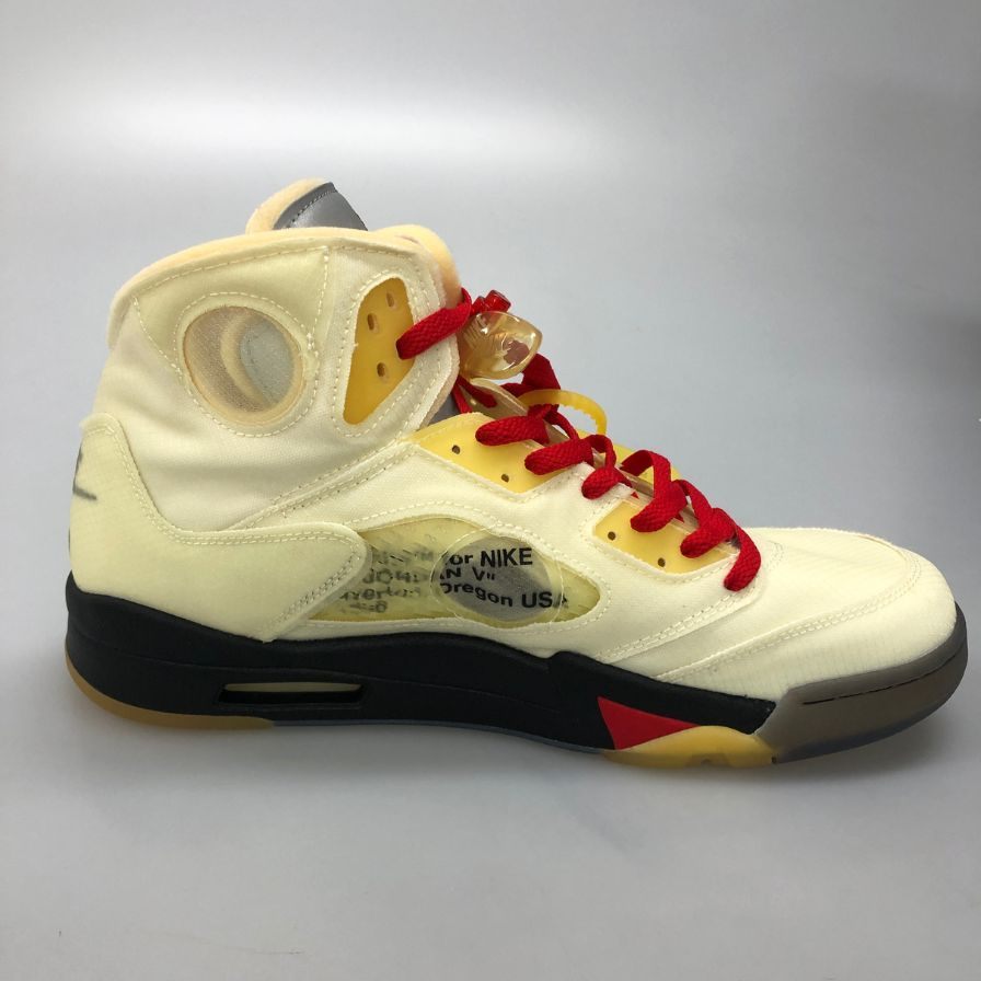 ナイキ エア ジョーダン 5 レトロ SP DH8565 100 オフホワイト 31cm NIKE AIR JORDAN 5 RETRO SP 約31+cm【AFD15-2】