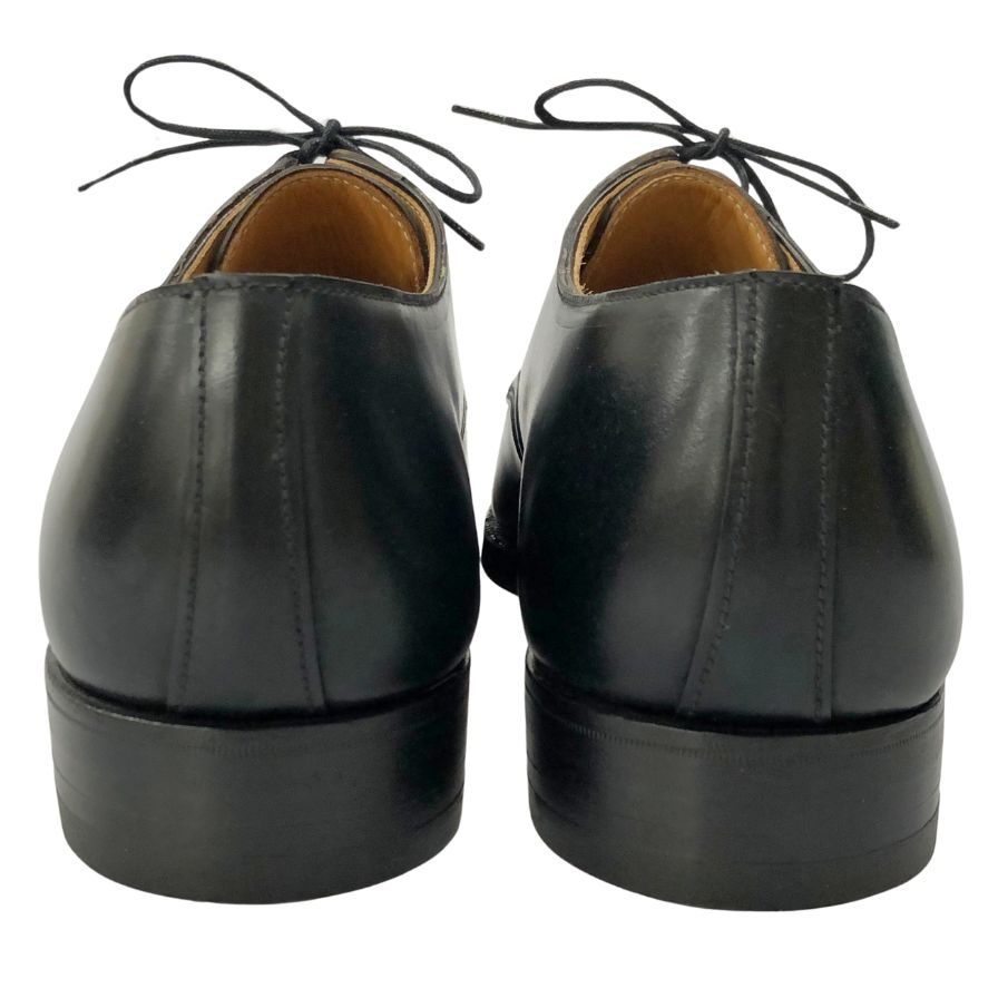 クロケット&ジョーンズ レザーシューズ スターリング プレーントゥ コードバン ブラック サイズ7E メンズ CROCKETT&JONES 約26.0cm【AFD13】