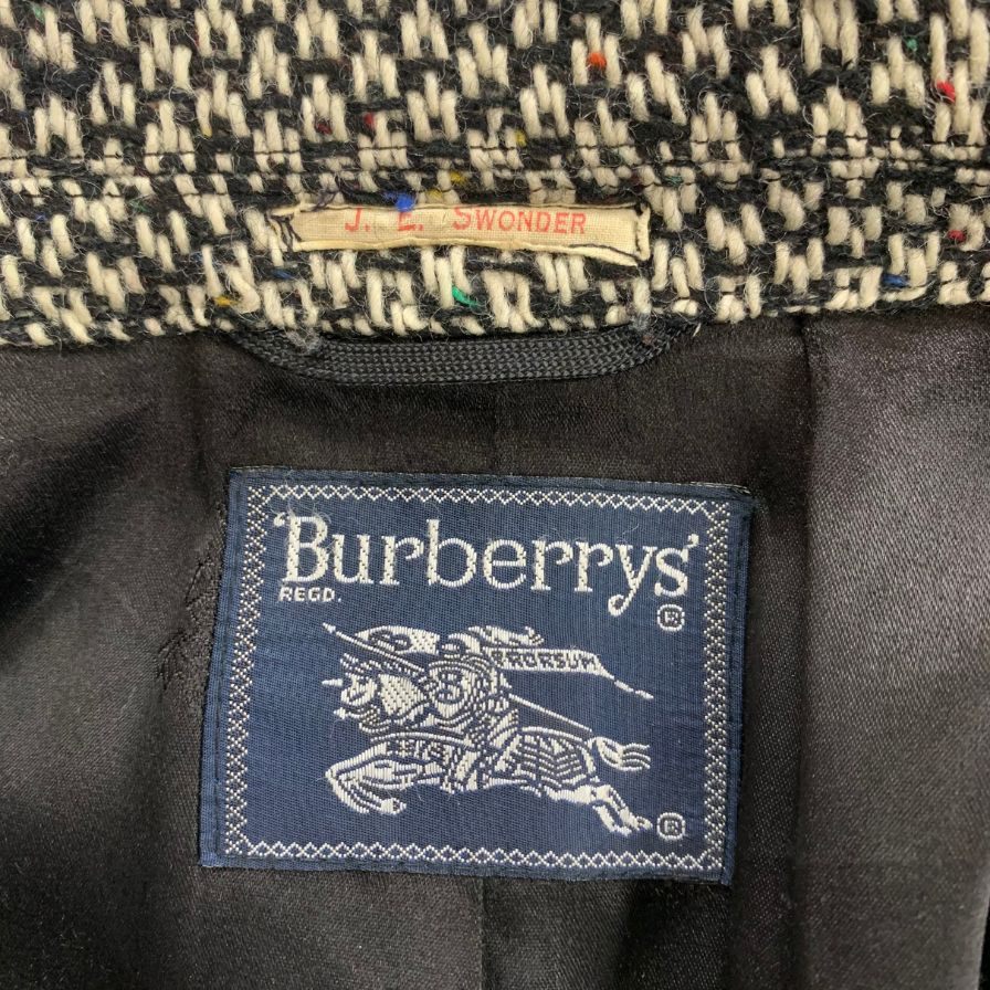 中古◆バーバリーズ ツイードジャケット ウール メンズ BURBERRY'S 【AFA8】
