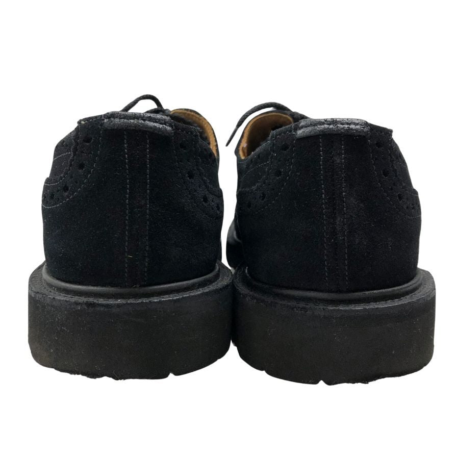 トリッカーズ レザーシューズ 5633 バートン スエード サイズUK7 ブラック Tricker`s ビジネスシューズ 約25.5cm【LA】【中古】