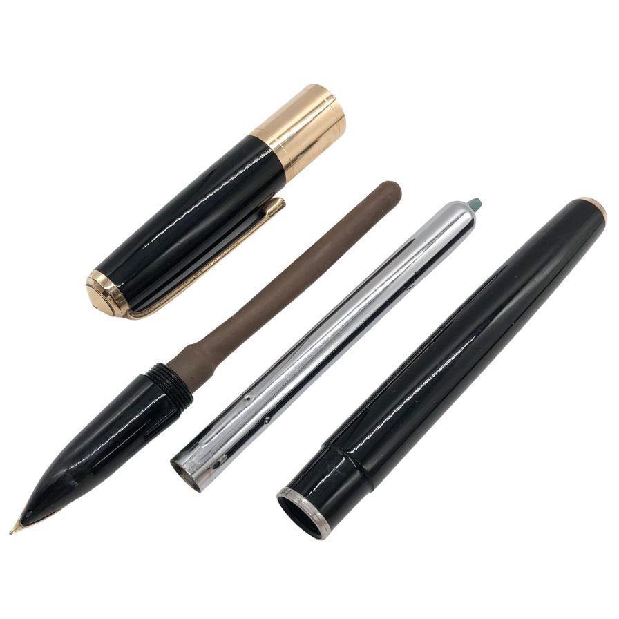 パイロット 万年筆 SUPER 250 ブラック×ゴールド ペン先14K PILOT【AFI10】