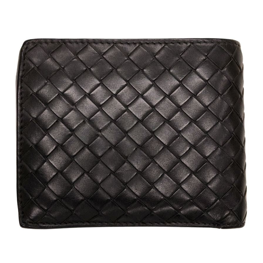 ボッテガヴェネタ イントレチャート 二つ折り財布 レザー ブラウン系 メンズ BOTTEGA VENETA【AFI15】