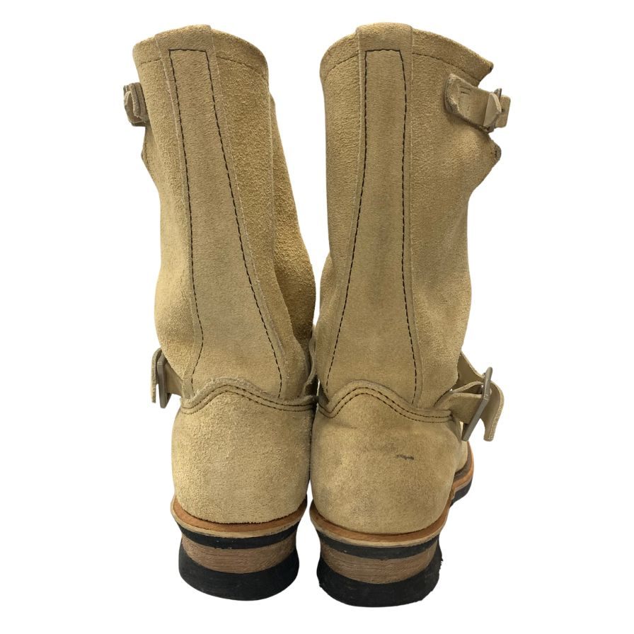 美品◆レッドウィング エンジニアブーツ 8268 PT99 スエード サンドベージュ サイズ9.5 メンズ RED WING【AFC3】