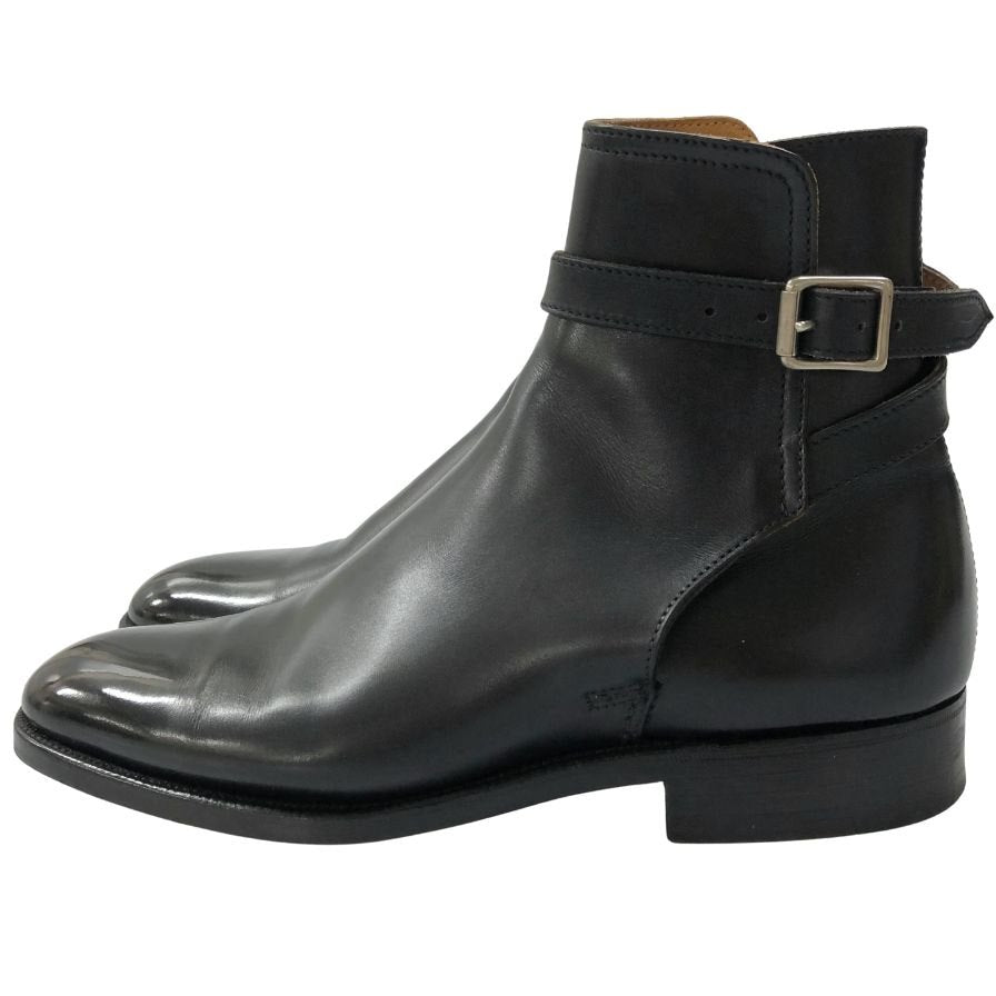 シュナイダーブーツ ジョッパーブーツ 52ラスト サイズ6.5 カーフレザー ブラック Schnieder Boots Jodhpurs Boots ブーツ 約25.0cm【LA】【中古】