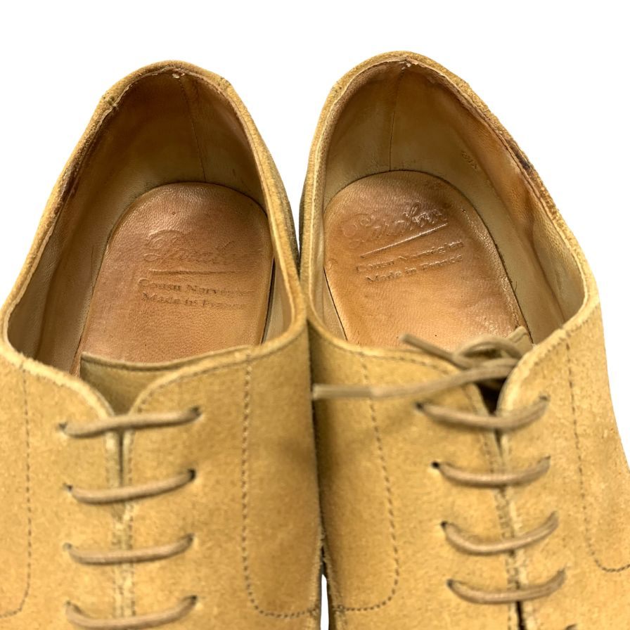 中古◆パラブーツ レザーシューズ シャンボード スエード ベージュ メンズ 8.5 Paraboot CHAMBORD【AFD14】