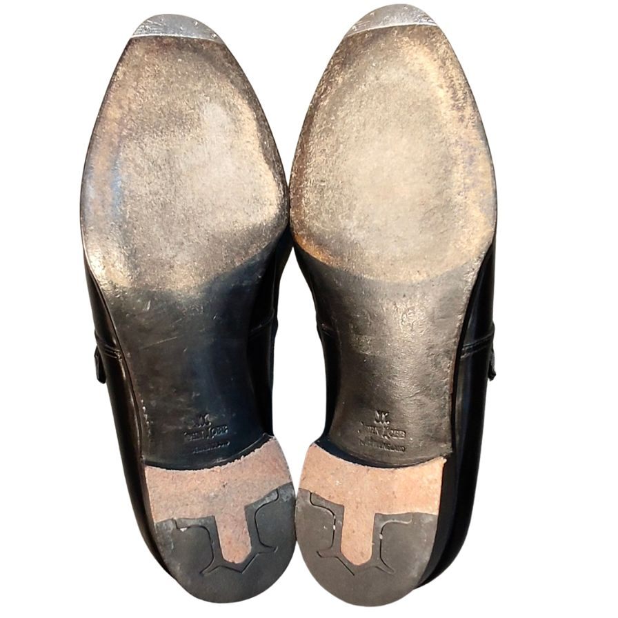 ジョンロブ レザーシューズ マッタ2 シングルモンクストラップ メンズ サイズUK9.5EE 7000ラスト ブラック JOHN LOBB MATTA2 ビジネスシューズ 約28.0cm【LA】【中古】