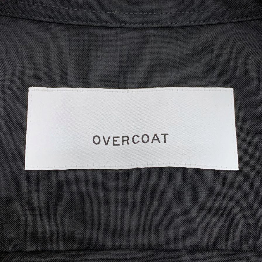美品◆オーバーコート 長袖シャツ ブラック メンズ サイズ00 OVERCOAT 【AFB51】