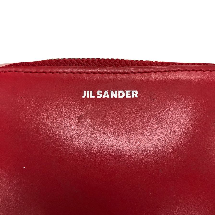 ジルサンダー レザーコインケース レッド JIL SANDER
