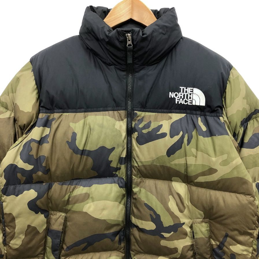 中古◆ザ ノースフェイス ダウンジャケット ノベルティー ヌプシ ND92336 サイズXL 迷彩柄 THE NORTH FACE 【AFA17】