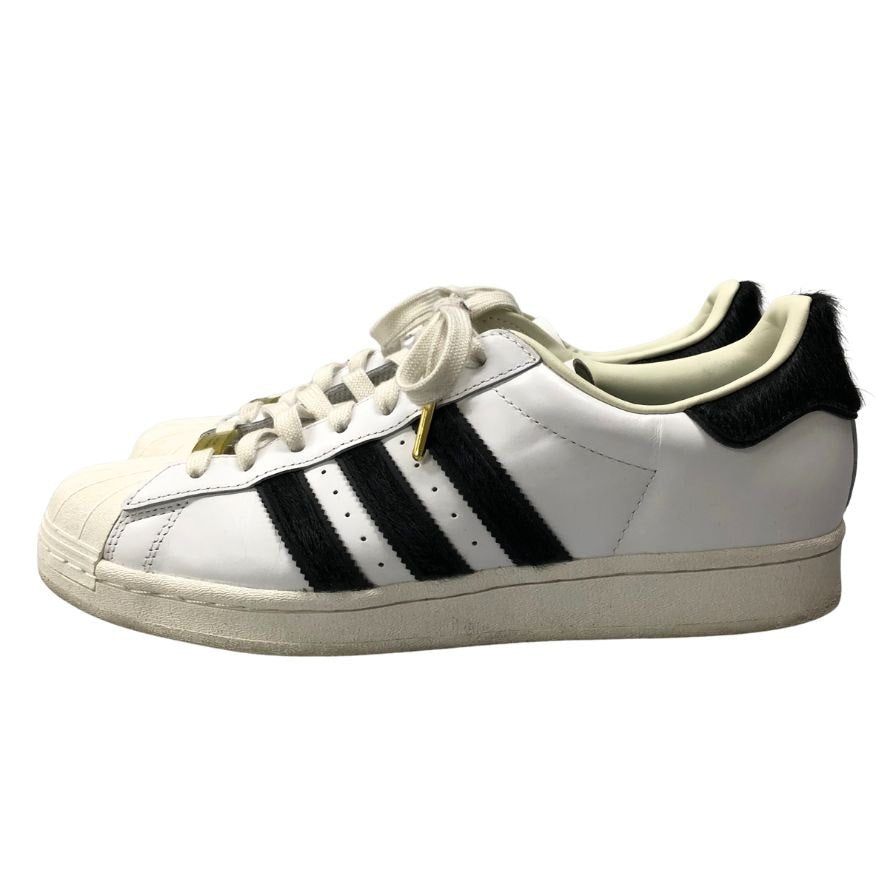 アディダスオリジナルス スーパースター FW4432 ブラック/ホワイト 27.5cm フェイクファー メンズ ADDIDAS SUPERSTAR 約27.5cm【AFD7】