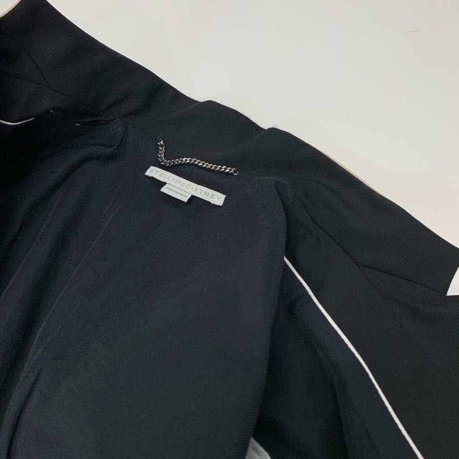 美品◆ステラマッカートニー 1Bジャケット ブラック×ピンク レディース サイズ42 STELLA McCARTNEY 【AFB5】
