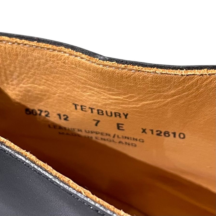 クロケット&ジョーンズ トレーディングポスト別注 レザーブーツ チャッカ テットベリー ブラック サイズUK7E CROCKETT&JONES TETBURY ビジネスシューズ 約26.0cm【LA】【中古】