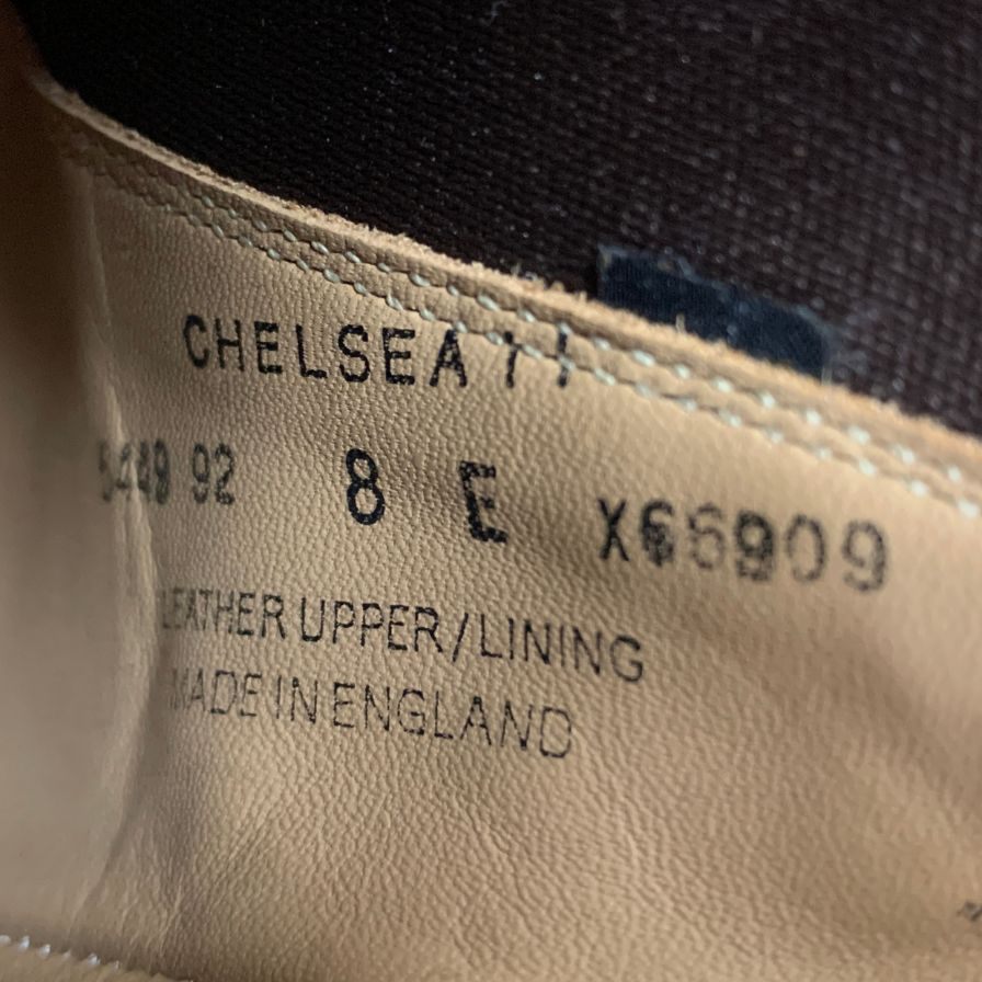 クロケット&ジョーンズ サイドゴアブーツ チェルシー グレインレザー ブラック メンズ サイズUK8 Crockett&Jones CHELSEA11 約26.5cm【AFC40】