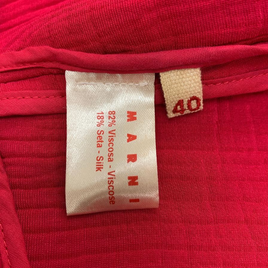 極美品◆マルニ ノーカラーベスト ピンク レディース サイズ40 MARNI 【AFB2】