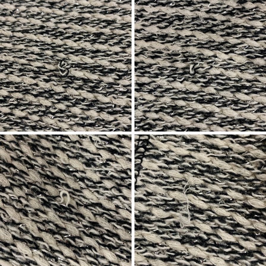 中古◆ザラ ウーマン ノーカラージャケット ツイード レディース サイズL ZARA WOMAN 【AFB40】