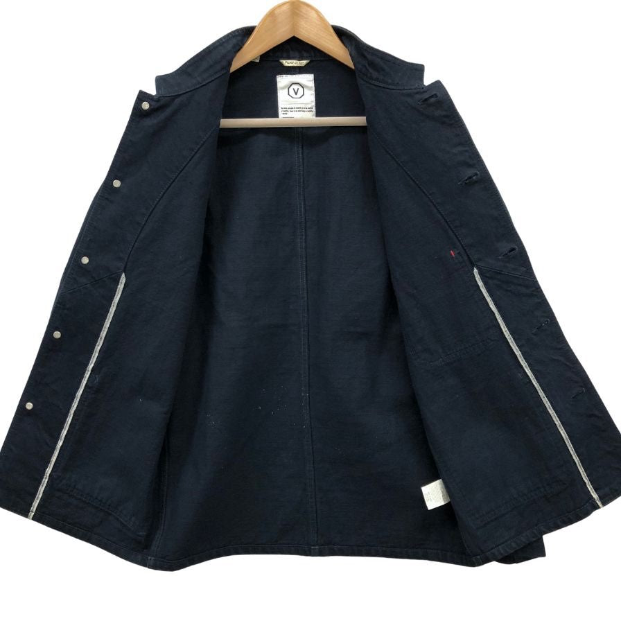 中古◆ヴィズヴィム ビズビム FLUXUS DENIM ジャケット カバーオール メンズ ブラック サイズM visvim 【AFB41】