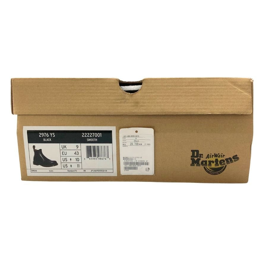 ドクターマーチン レザーシューズ 2967 チェルシーブーツ サイドゴア ブラック サイズ9 メンズ Dr.Martens jouetie 約27.0cm【AFD13】