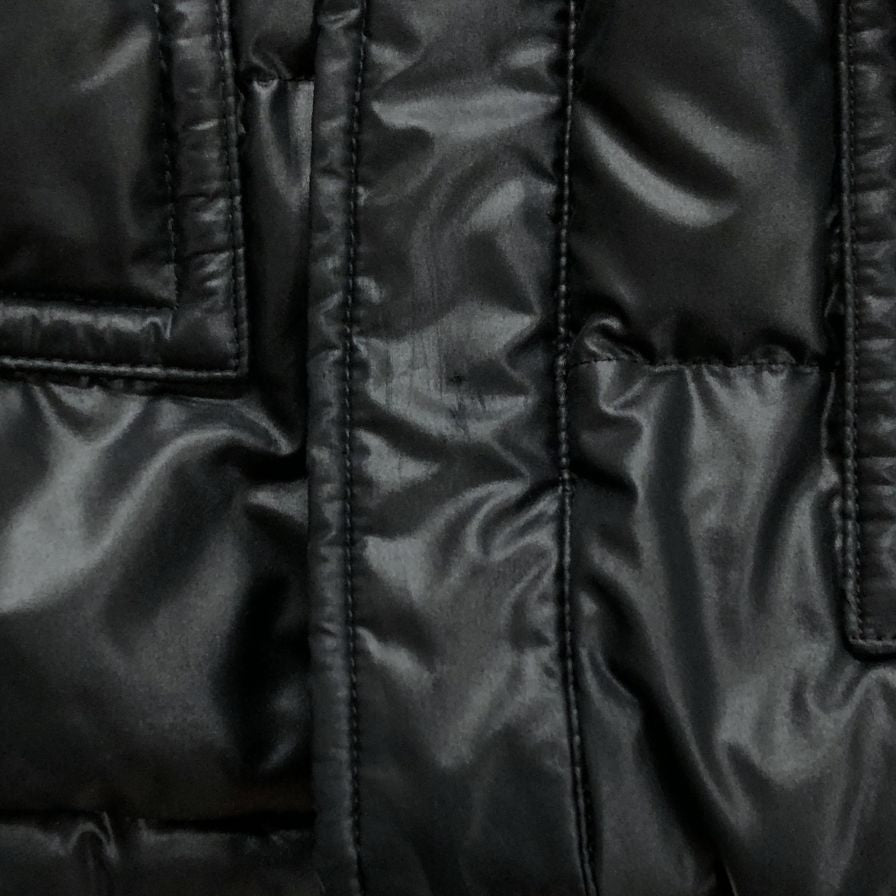 美品◆バーバリー ブラックレーベル ダウンジャケット BMP70-534-09 ノバチェック ブラック サイズL メンズ BURBERRY BLACK LABEL 【AFA2】