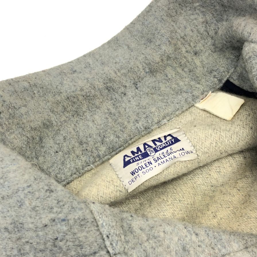 美品◆アマナ ウール ジャケット 60年代想定 グレー メンズ サイズL AMANA 【AFA17】