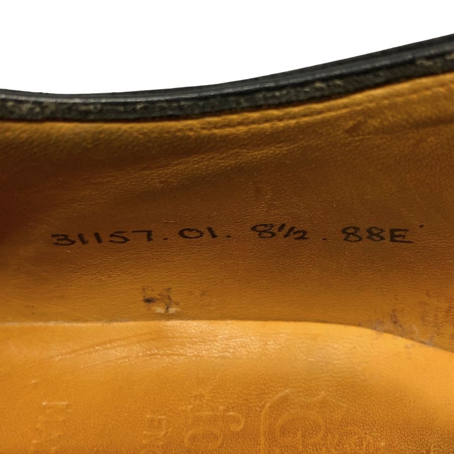 グレンソン フットマスター キャップトゥ カーフ ブラック メンズ 8.5E GRENSON footmaster ビジネスシューズ 約27.0cm【LA】【中古】