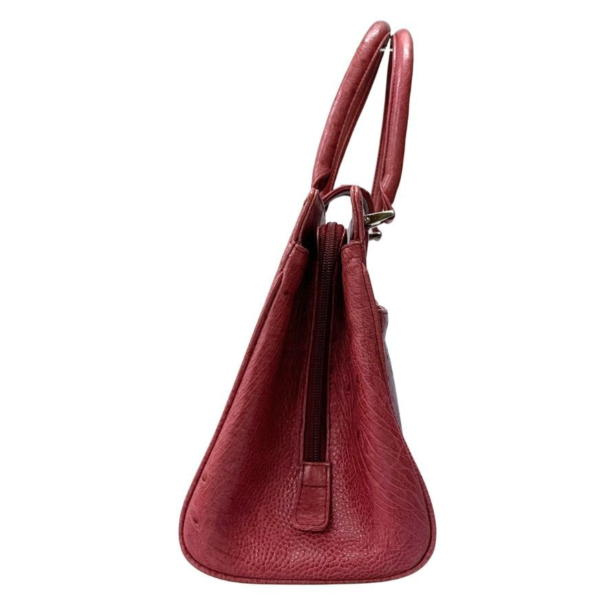 オーストリッチ スキン トートバッグ レディース ピンク OSTRICH SKIN【AFE5】