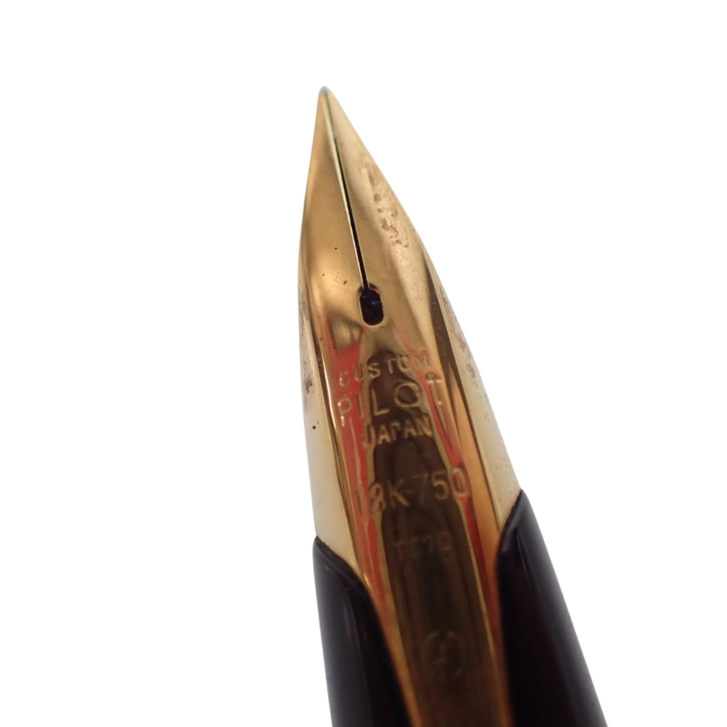 中古◆パイロット 万年筆 エリート スターリングシルバー ペン先18K PILOT【AFI16】