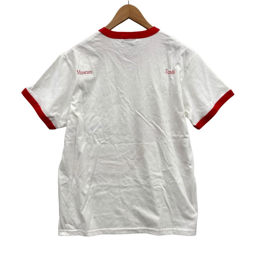 新品同様◆天童木工 ミュージアムオブデイリー コラボ 柄 Tシャツ ホワイト メンズ サイズM Museum of Daily 【AFA5】
