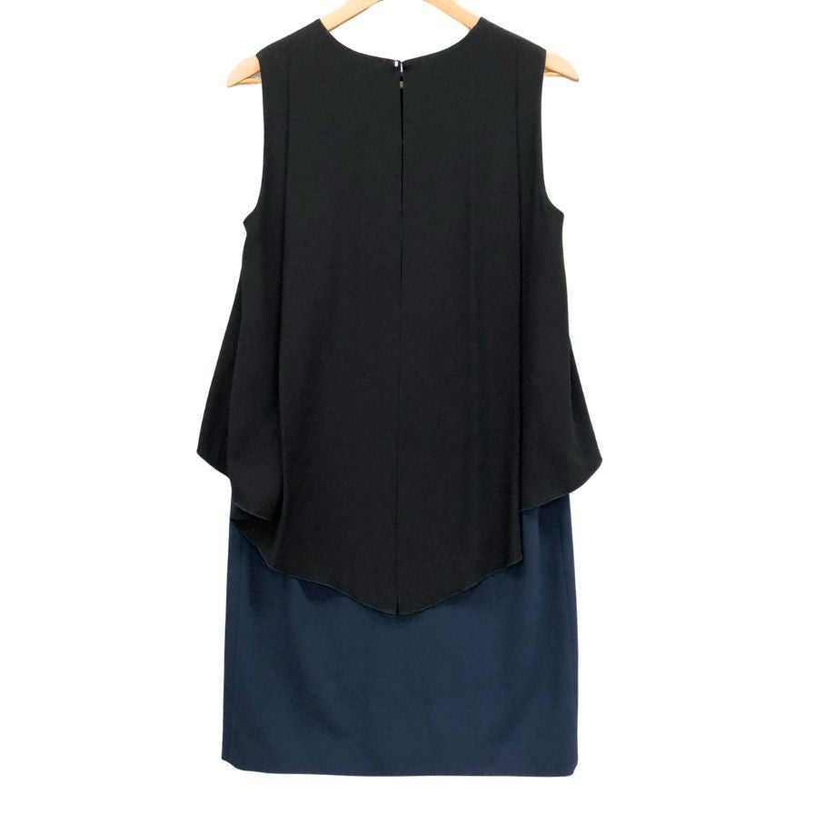 新品同様◆マックスマーラ スポーツマックス カットソー ノースリーブ 切替 ネイビー レディース サイズ42 MAX MARA SPORTMAX 【AFB25】