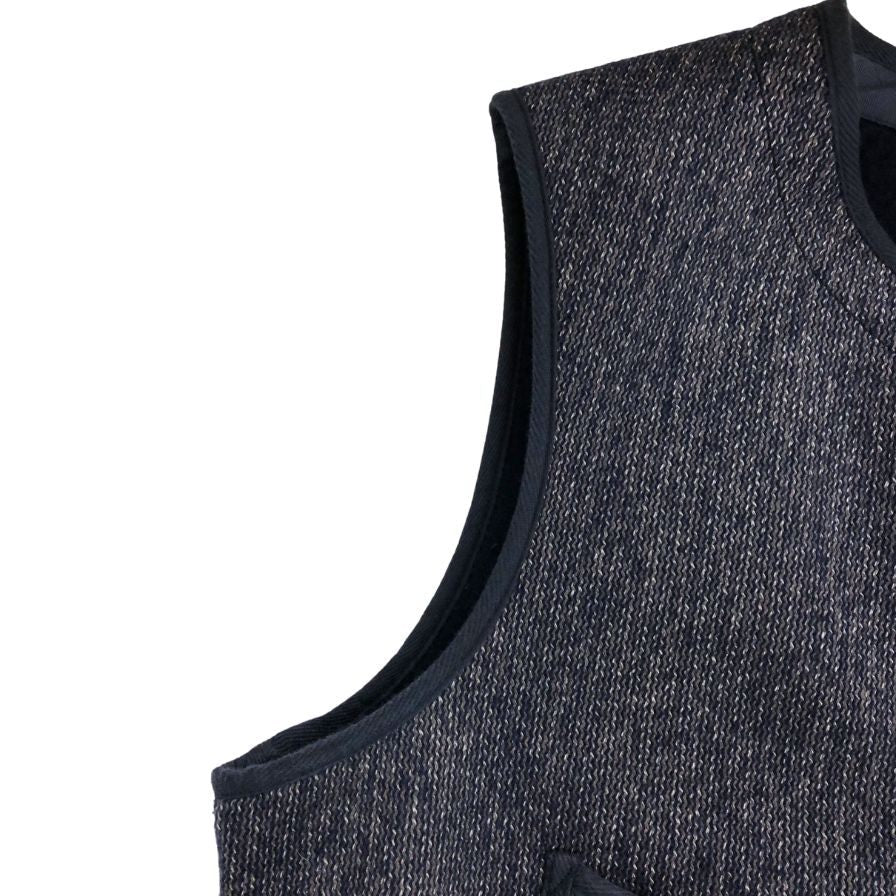 極美品◆アナトミカ ビーチクロスベスト ウール65% コットン35% ブラウン サイズ44 メンズ ANATOMICA 【AFB44】
