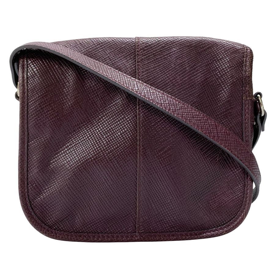 ロンシャン レザー ショルダーバッグ オールドロンシャン レディース バイオレット LONGCHAMP【AFE1】