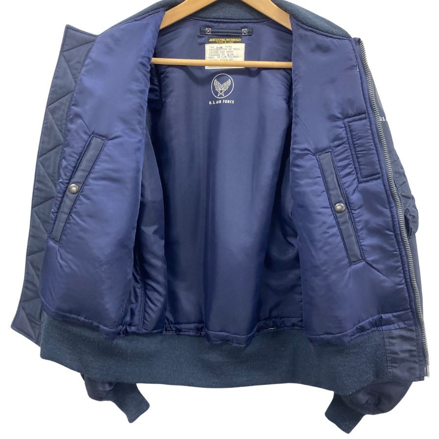 美品◆バズリクソンズ フライトジャケット MA-1 BR14942 B-15C MOD メンズ サイズ38 ネイビー BUZZ RICKSON'S メンズ【AFA2】
