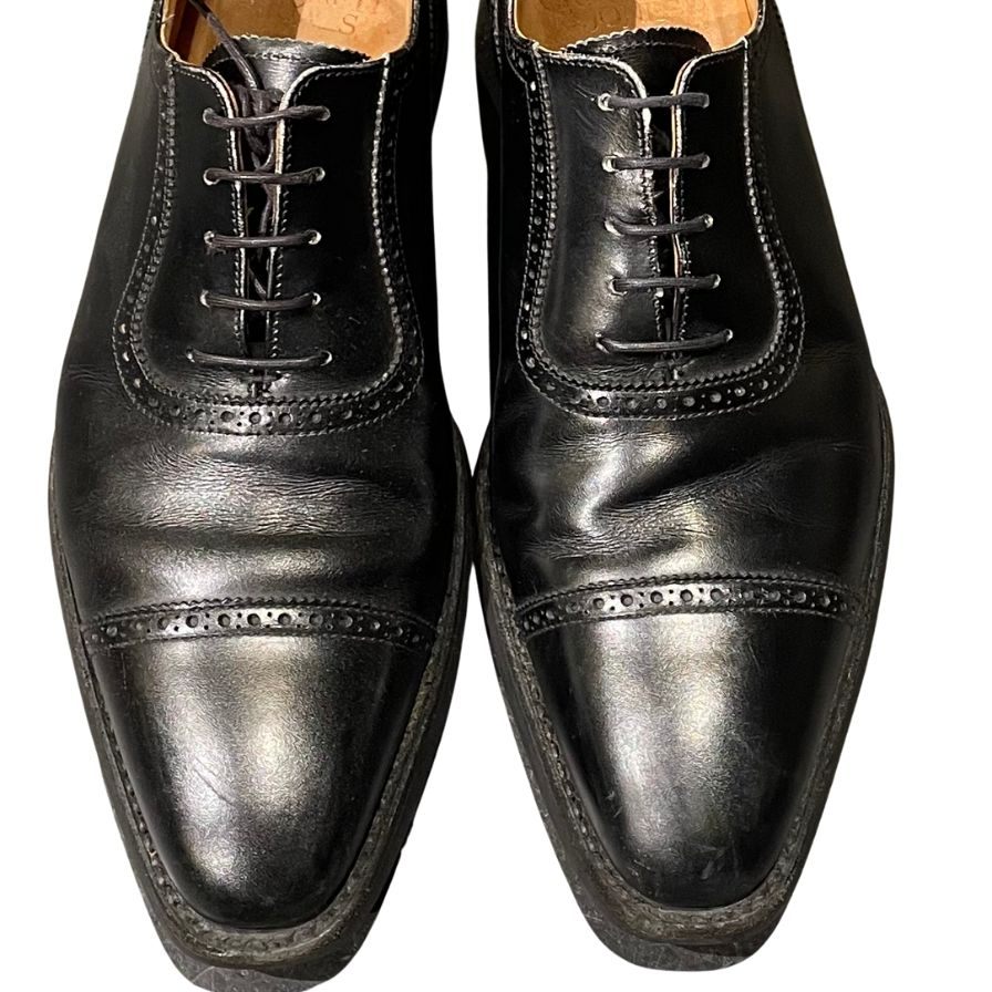 クロケット&ジョーンズ レザーシューズ ウエストボーン アデレード ブラック メンズ サイズUK7E CROCKETT&JONES WESTBORNE ビジネスシューズ 約26.0cm【LA】【中古】