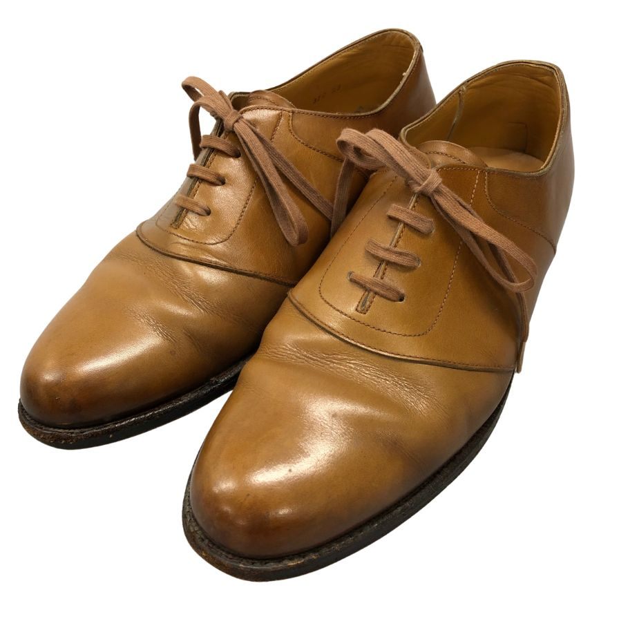 ポロ ラルフローレン レザーシューズ プレーントゥ 2687 日本製 サイズ25cm メンズ ライトブラウン Polo Ralph Lauren 約25.0cm【AFD15】