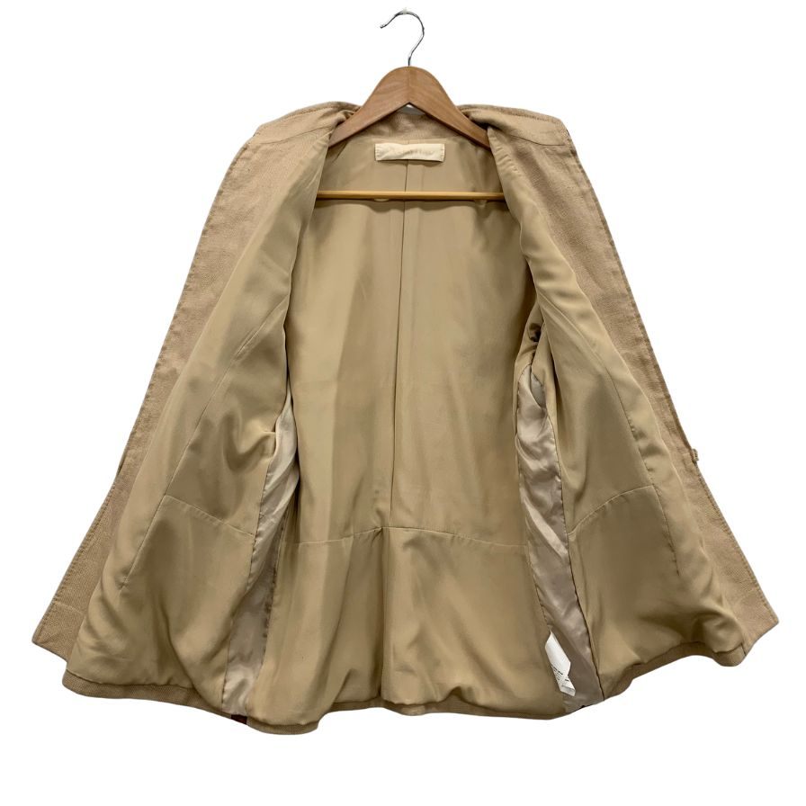 美品◆バレンティノ ジップアップジャケット ベージュ レディース サイズ8 VALENTINO 【AFB51】