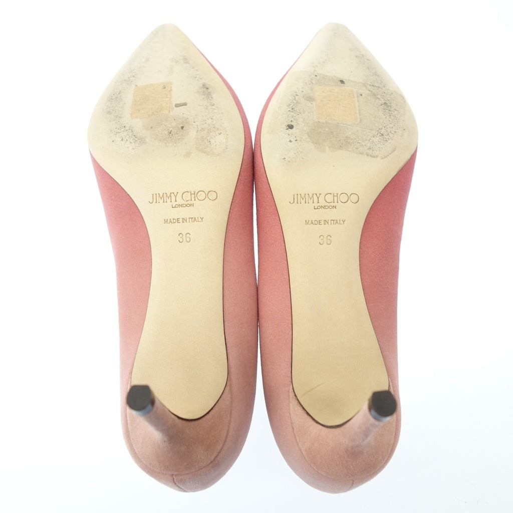 極美品◆ジミーチュウ グラデーション パンプス スエード レディース ピンク系 サイズ36 JIMMY CHOO【AFC31】