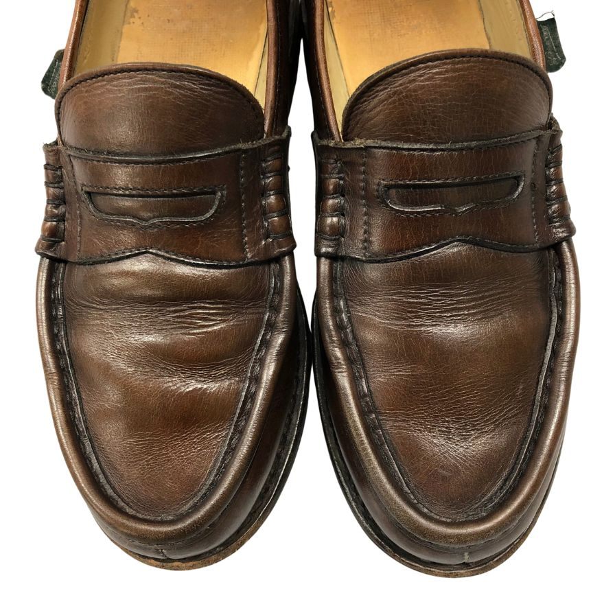 パラブーツ コインローファー ランス メンズ サイズ7F ブラウン Paraboot REIMS 約25.5cm【AFC3】