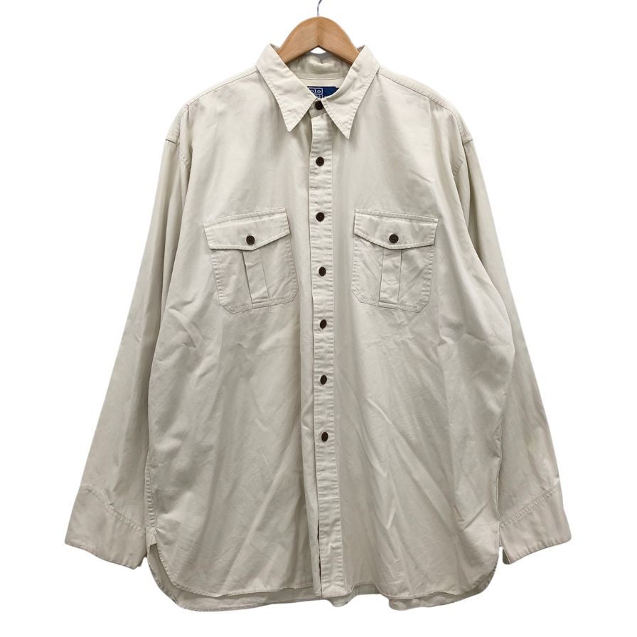 ラルフローレン サファリシャツ TOBIAS ベージュ系 メンズ サイズXXL RALPH LAUREN【LA】