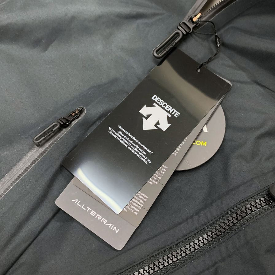 新品同様◆デサントオルテライン アノラックパーカー SCHEMATECH SHIELD PARAHEM ブラック メンズ サイズL DESCENTE ALLTERRAIN 【AFB27】