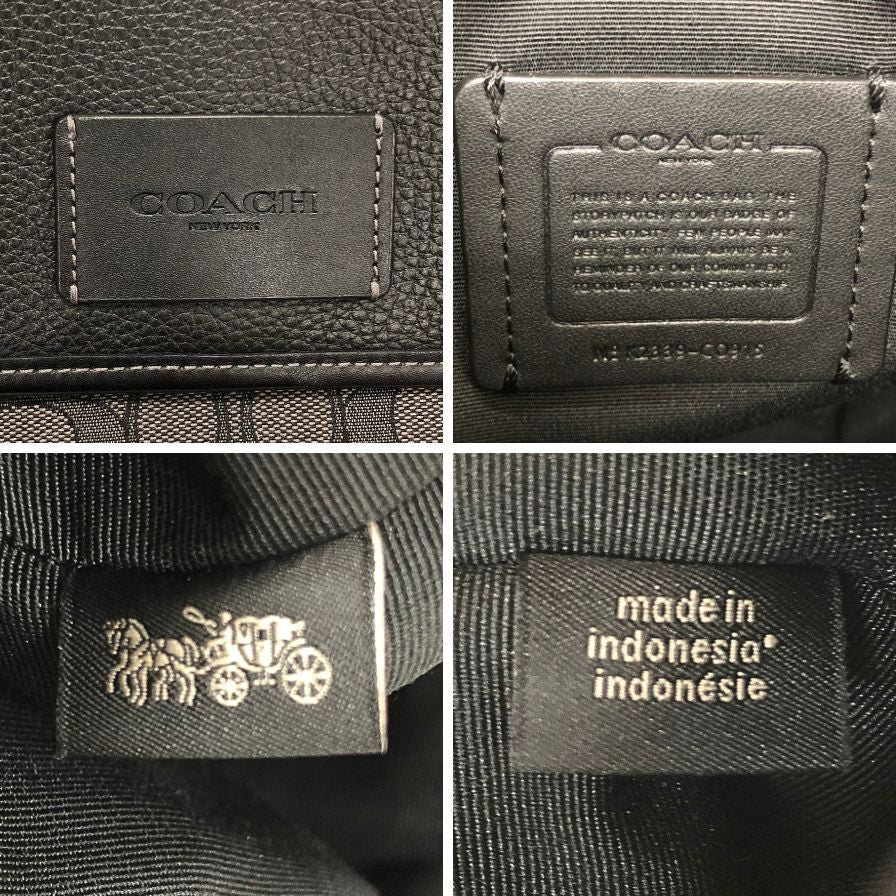 コーチ ショルダーバッグ ルーカス クロスボディ シグネチャー ジャカード CO915 ブラック COACH【AFE11】