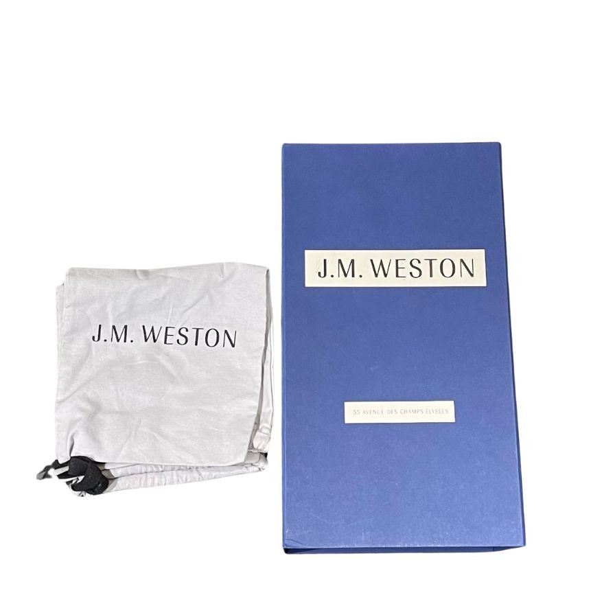 ジェイエムウエストン レザーシューズ シグニチャーローファー 180 スエード ネイビー メンズ サイズUK7C J.M.WESTON ローファー 約26.0cm【LA】【中古】