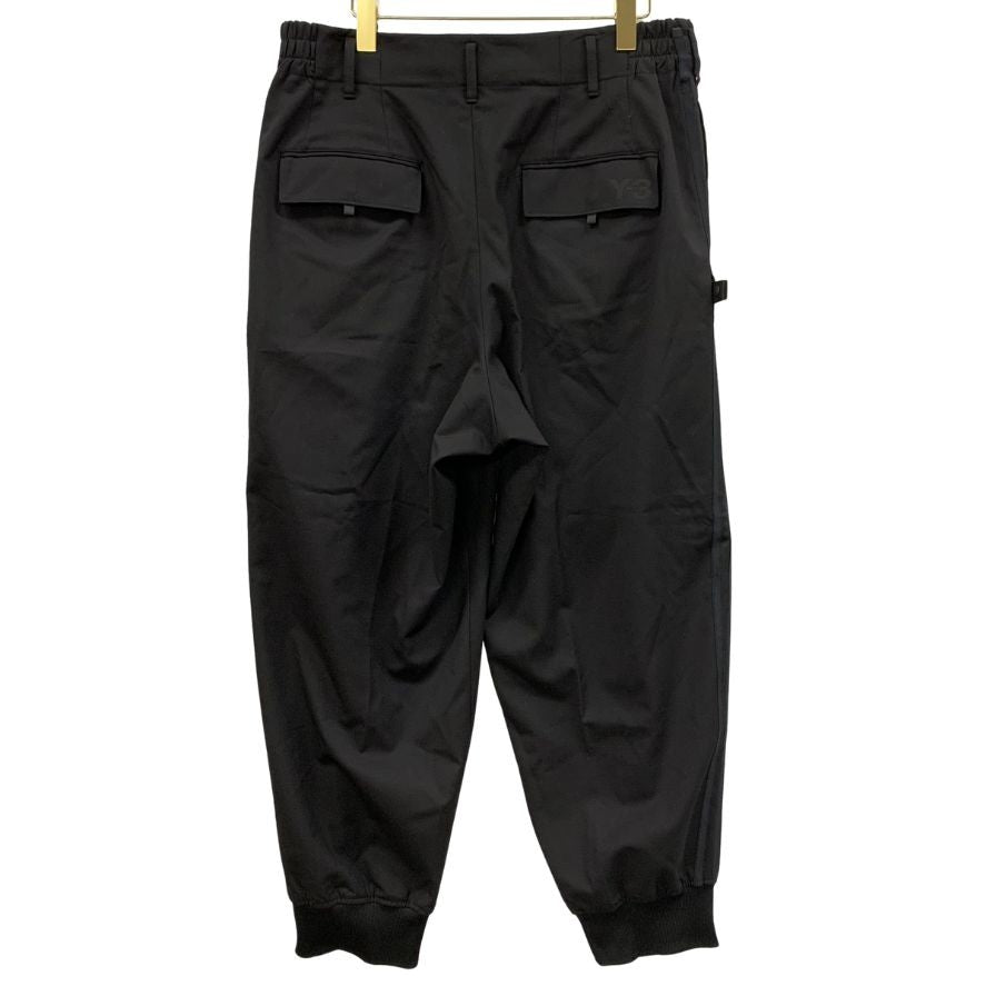 ワイスリー イージーパンツ ウール ポリエステル ポリウレタン サイズM メンズ ブラック Y-3 【AFB39】
