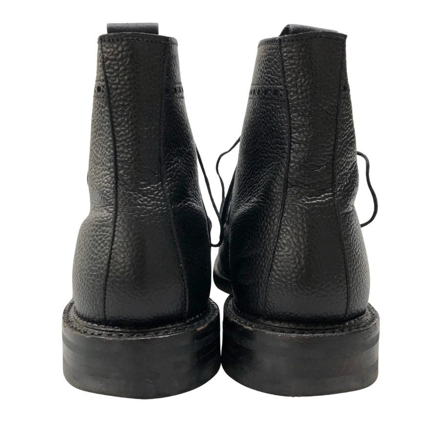 クロケット&ジョーンズ カントリーブーツ ダンディー 335ラスト グレインレザー メダリオン ブラック メンズ サイズ7E CROCKETT&JONES DUNDEE ブーツ 約26.0cm【LA】【中古】